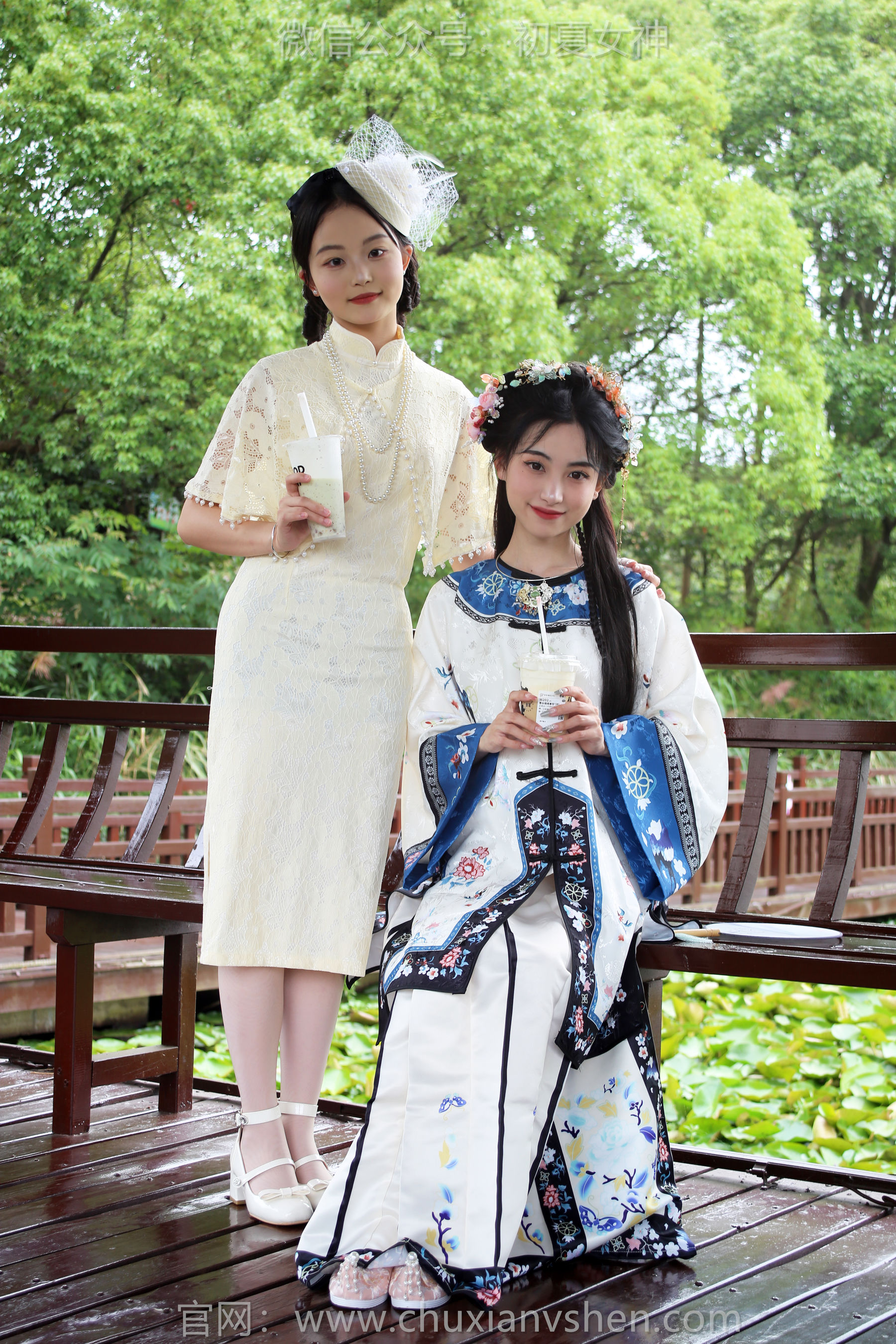 初夏女神 No.213 柒柒&双双 留洋晚清 第1张图