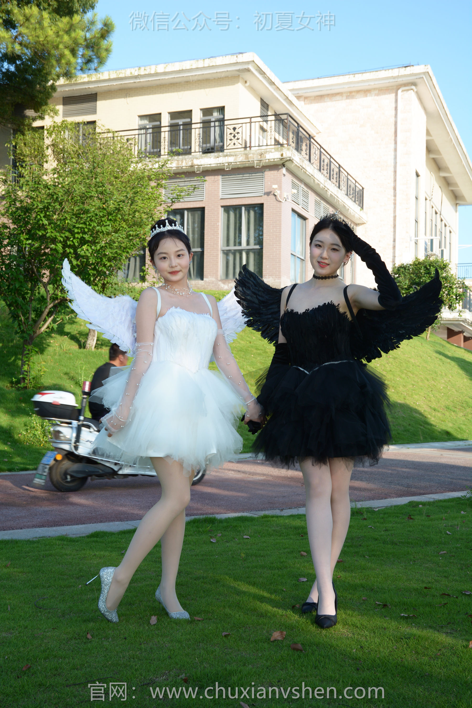 初夏女神 No.222 双双&环环 黑白天使 第1张图
