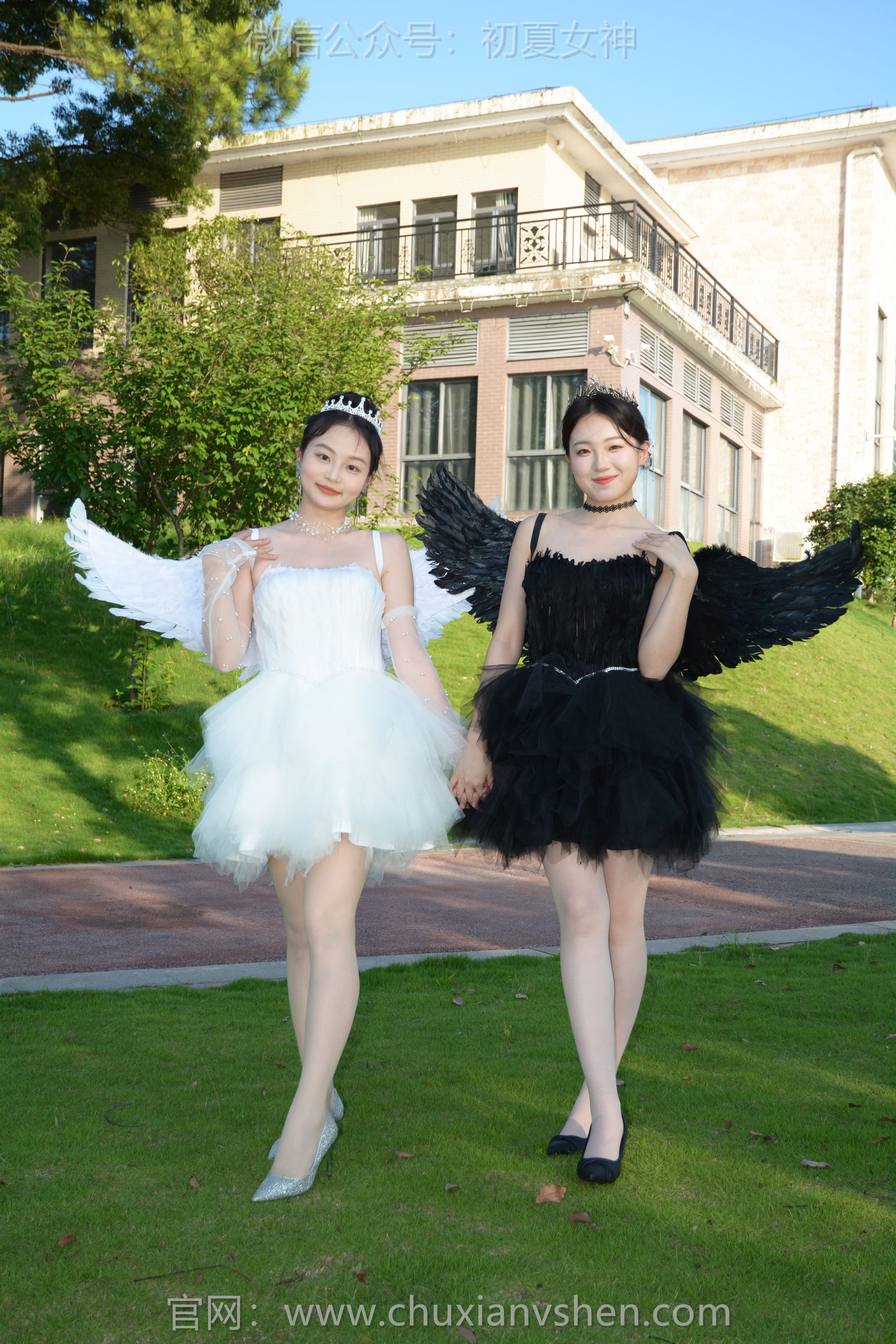 初夏女神 No.222 双双&环环 黑白天使 第2张图