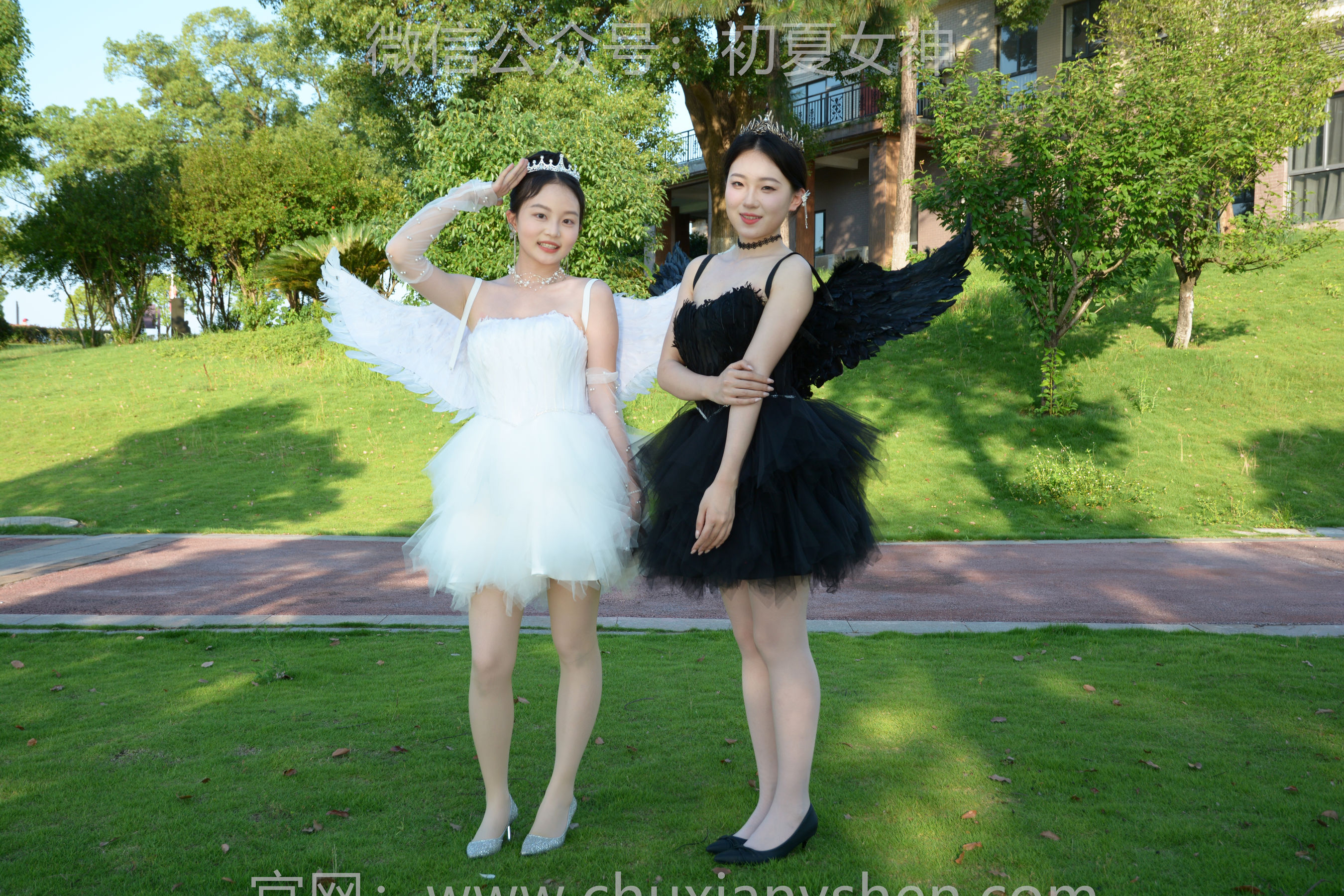 初夏女神 No.222 双双&环环 黑白天使 第7张图