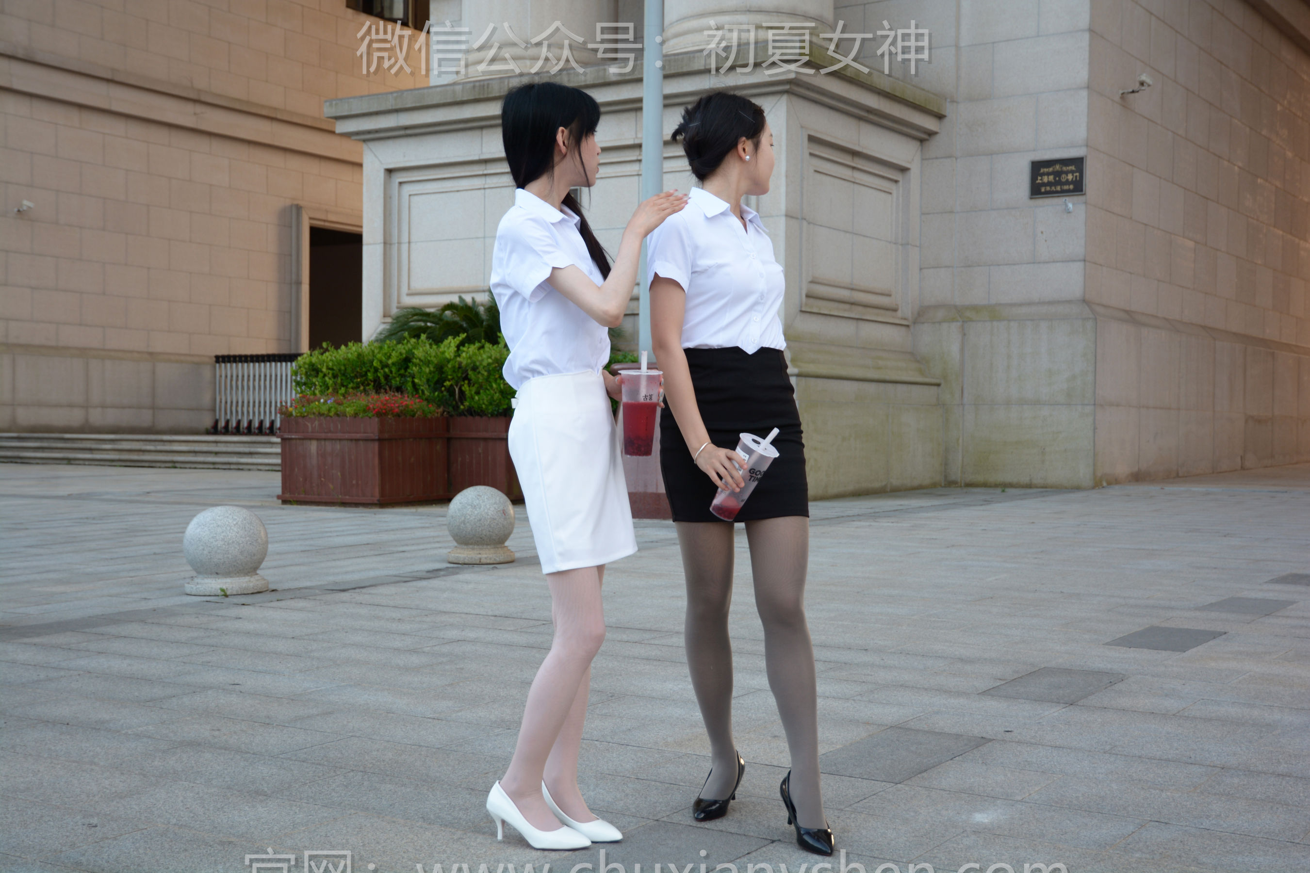 初夏女神 No.226 柒柒&双双 黑白正装 第1张图