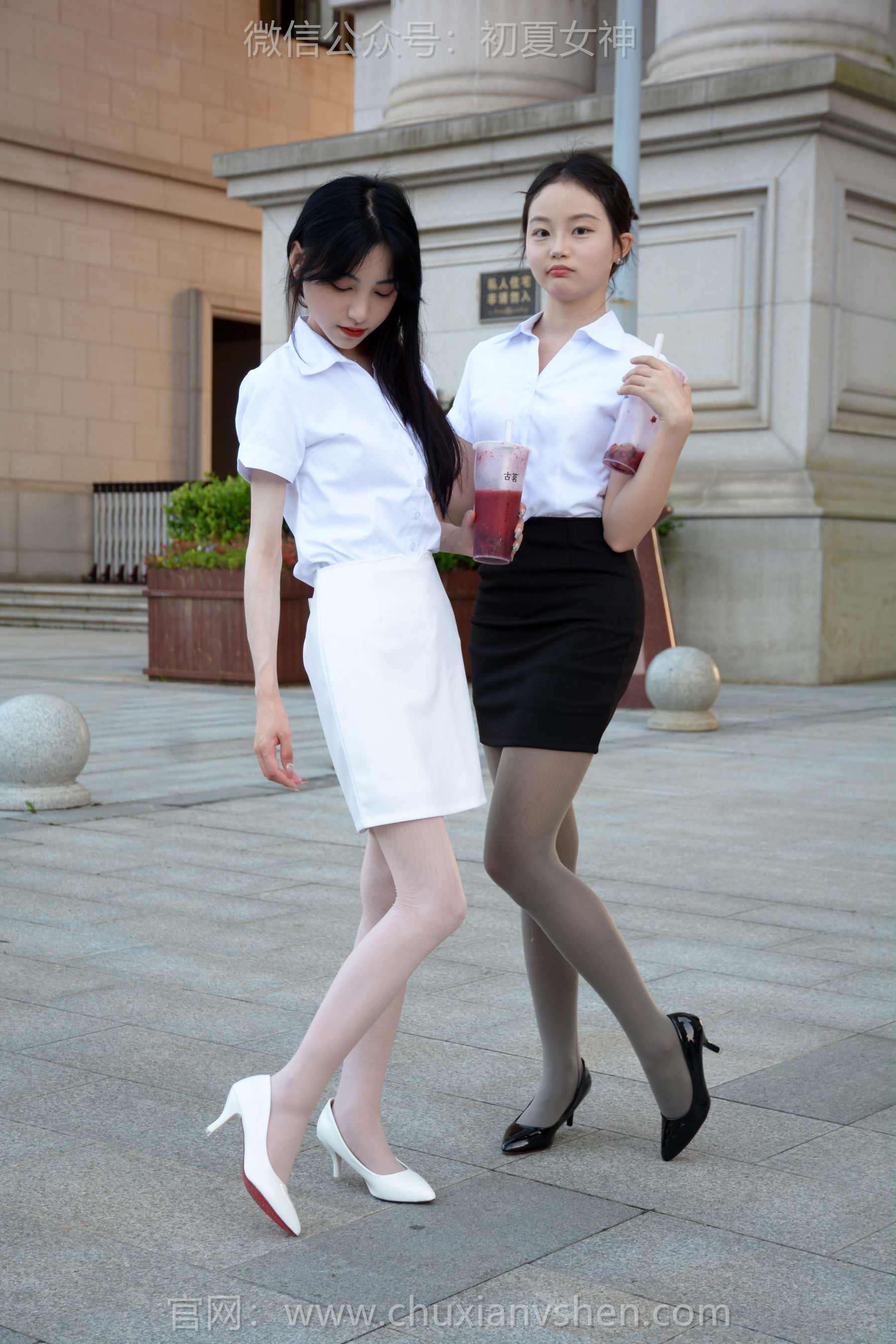 初夏女神 No.226 柒柒&双双 黑白正装 第8张图