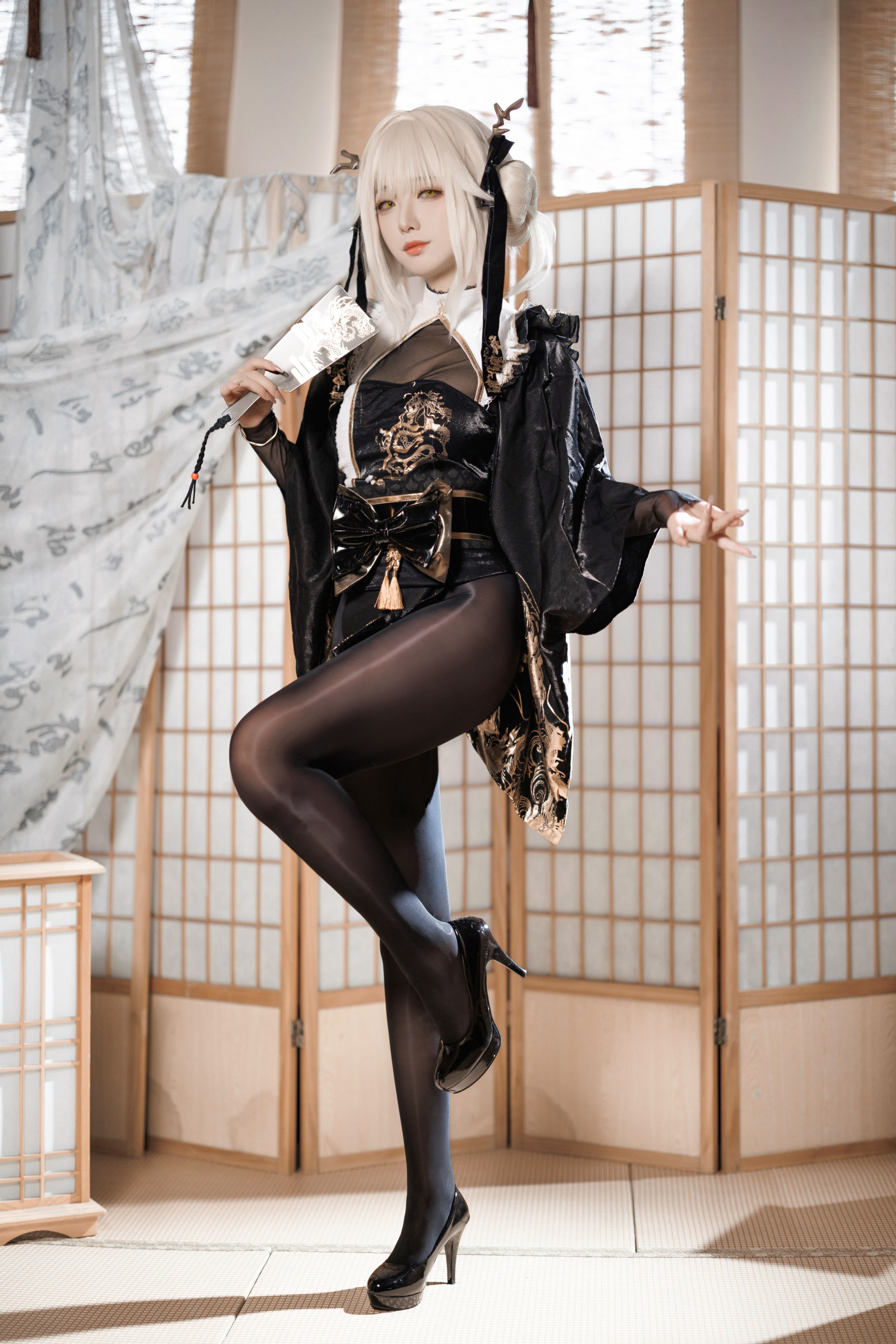 动漫博主封疆疆v - NIKKE 白兔布兰儿 和服 第1张图