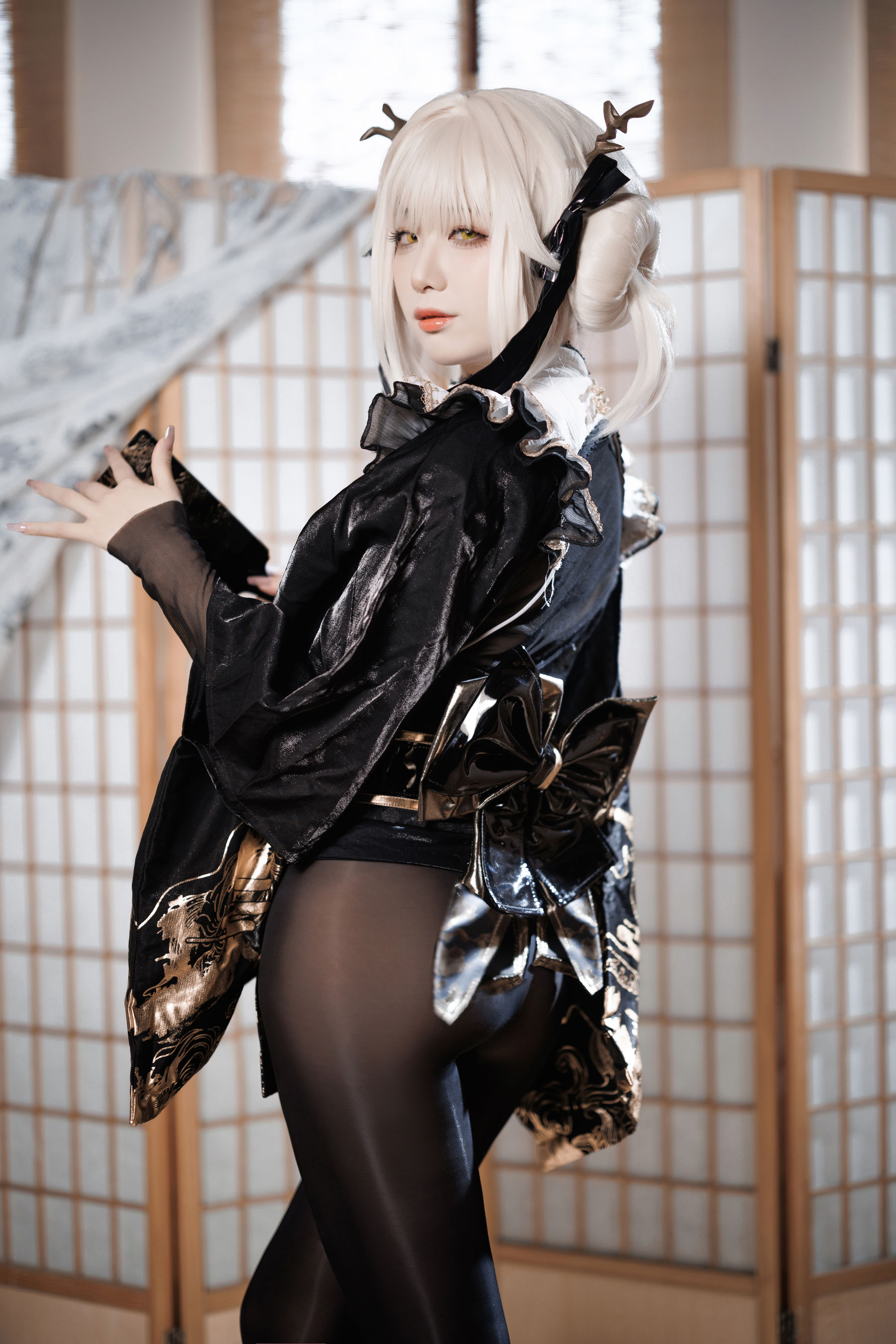 动漫博主封疆疆v - NIKKE 白兔布兰儿 和服 第4张图