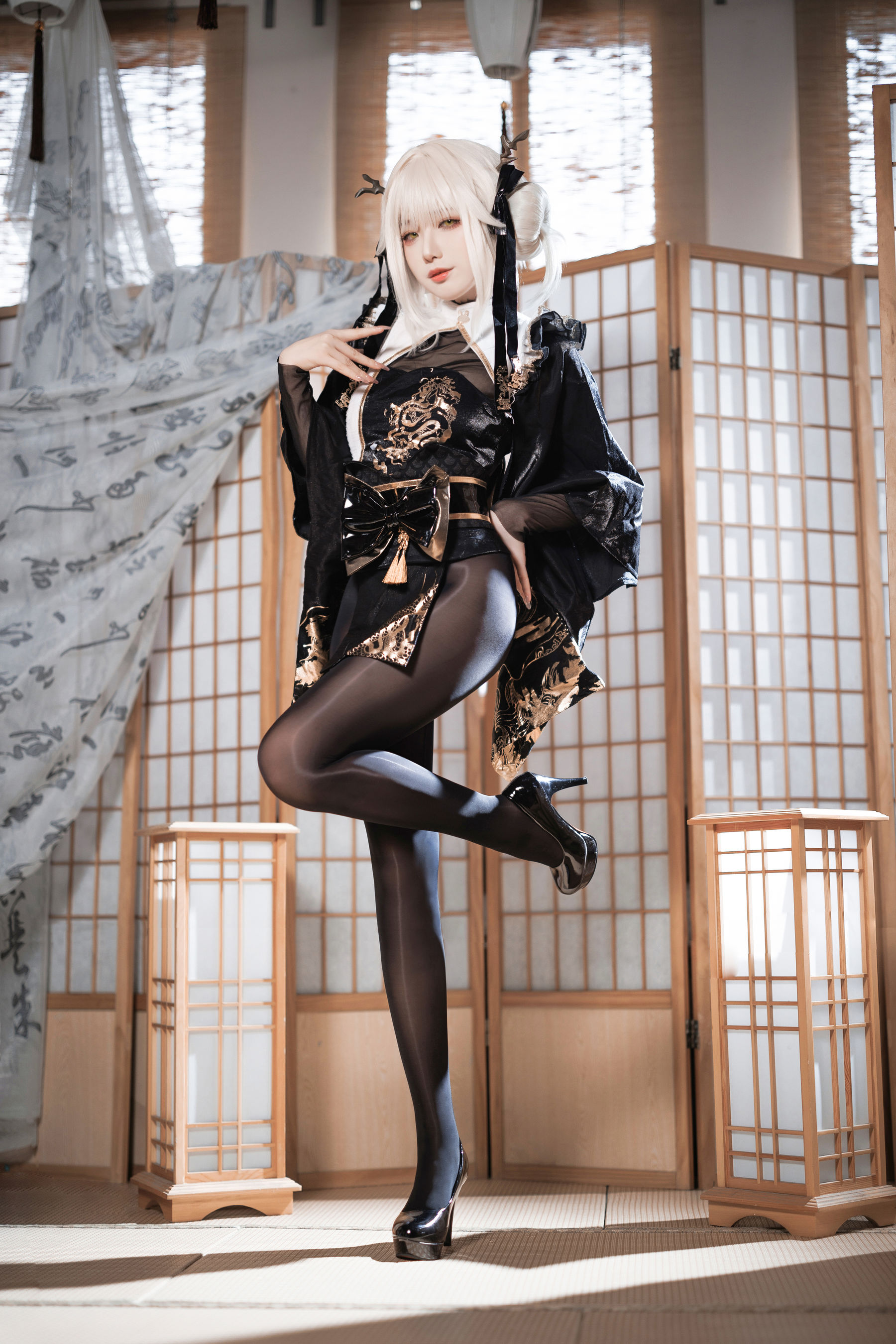 动漫博主封疆疆v - NIKKE 白兔布兰儿 和服 第6张图