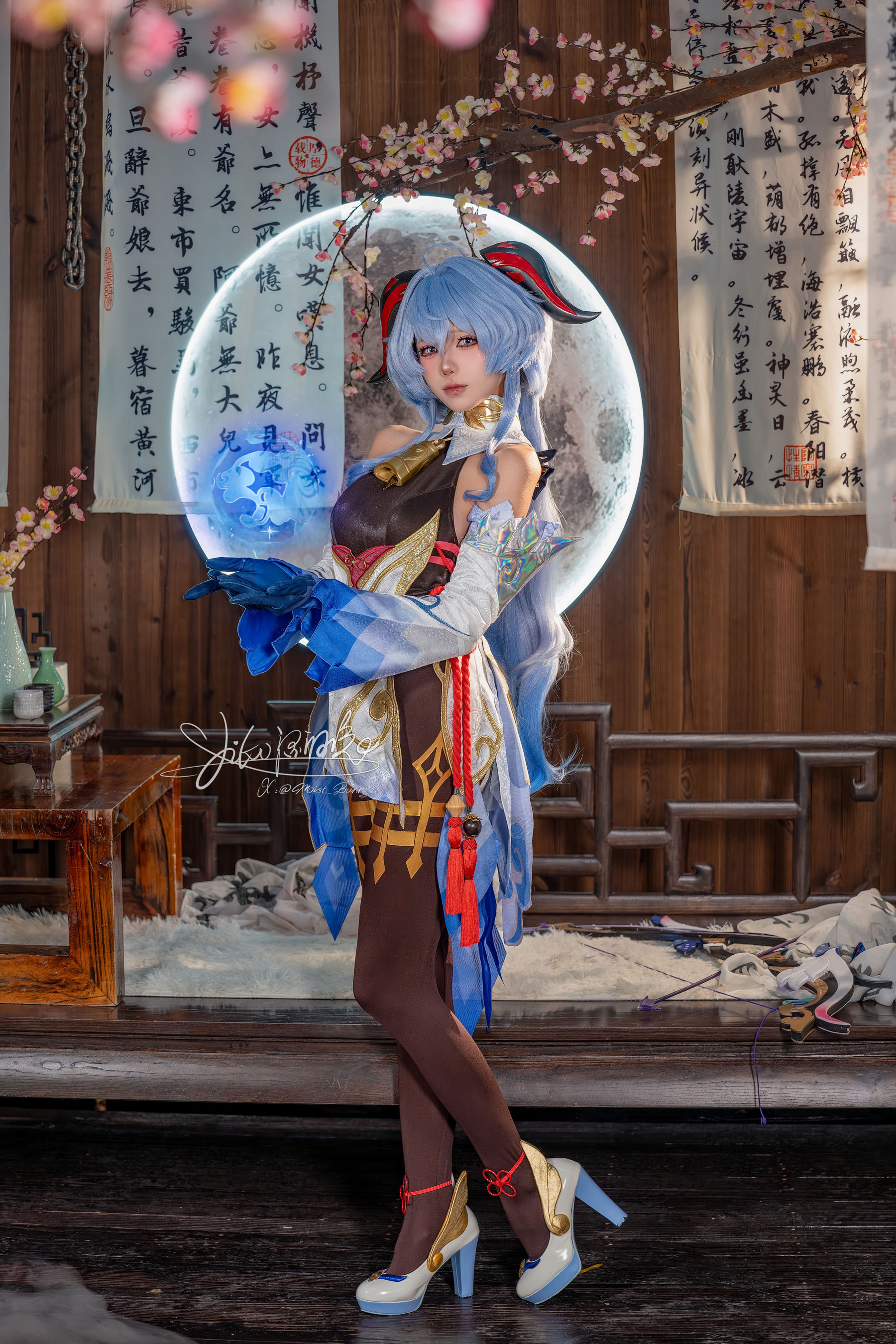 咬一口兔娘 - 循循守月 甘雨 第1张图