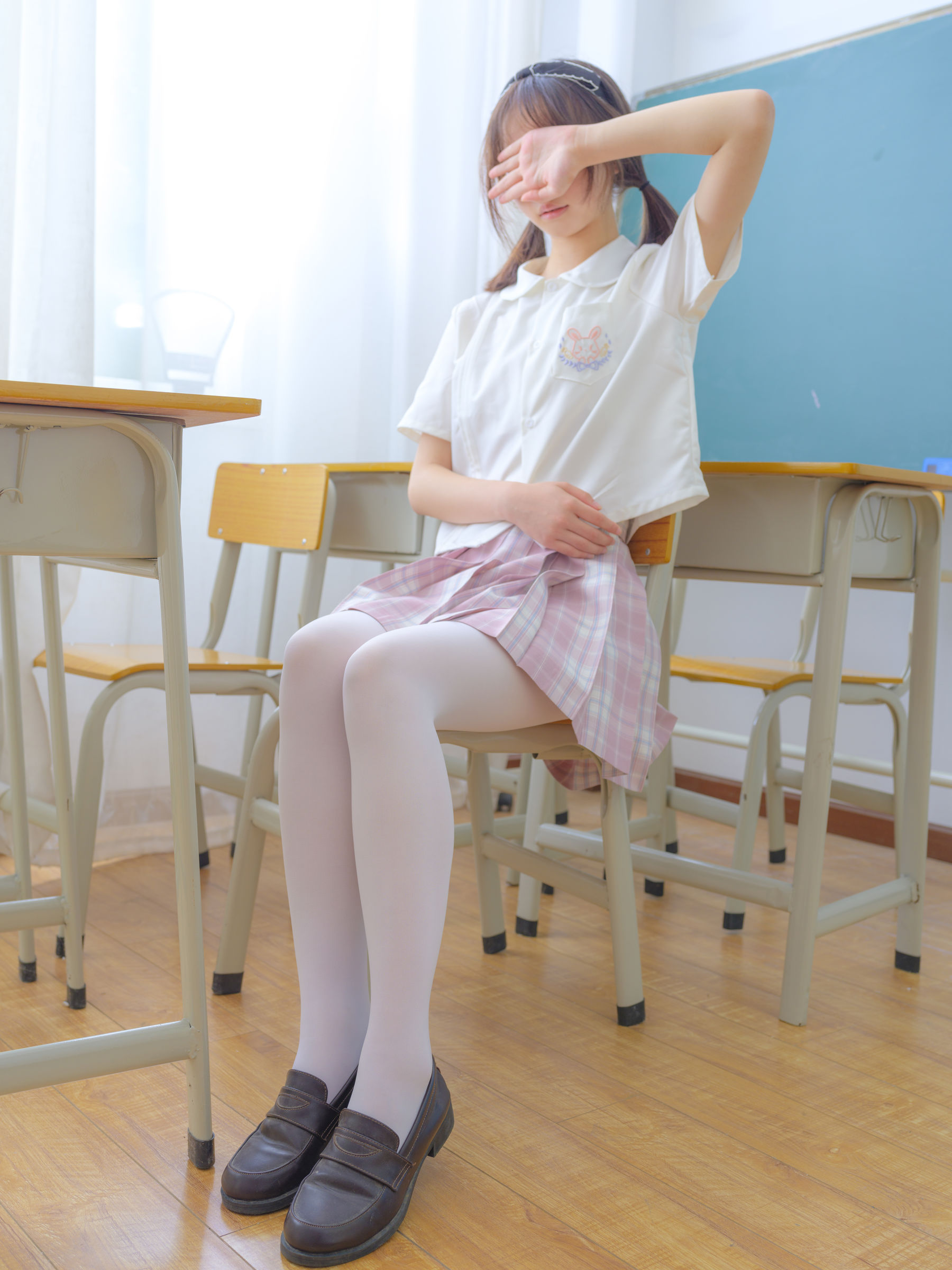 森萝财团写真 - 小圆 试拍 JKJK格子裙 50D 第8张图