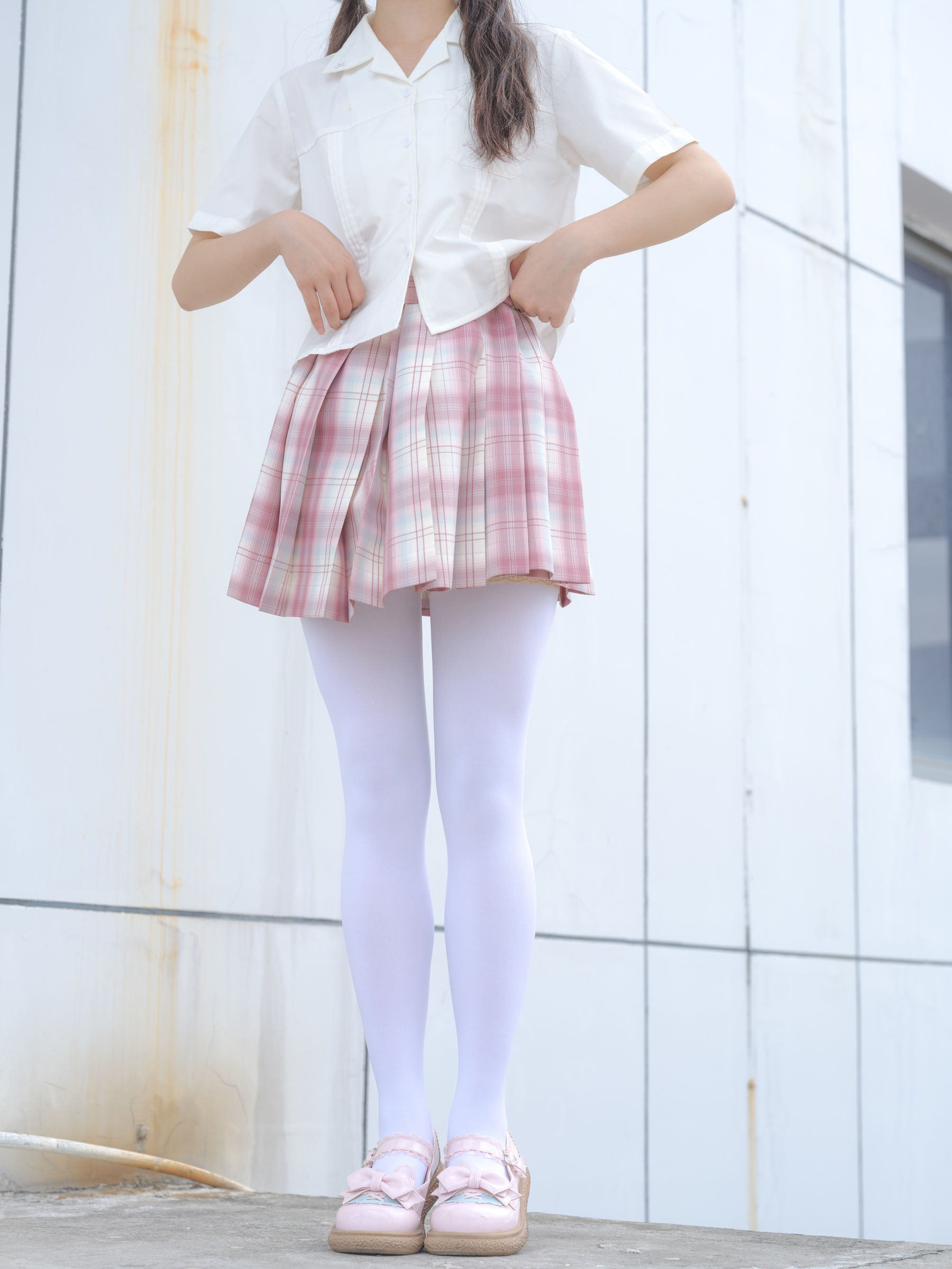 森萝财团写真 - 小圆 试拍 JKJK格子裙 80D 第2张图