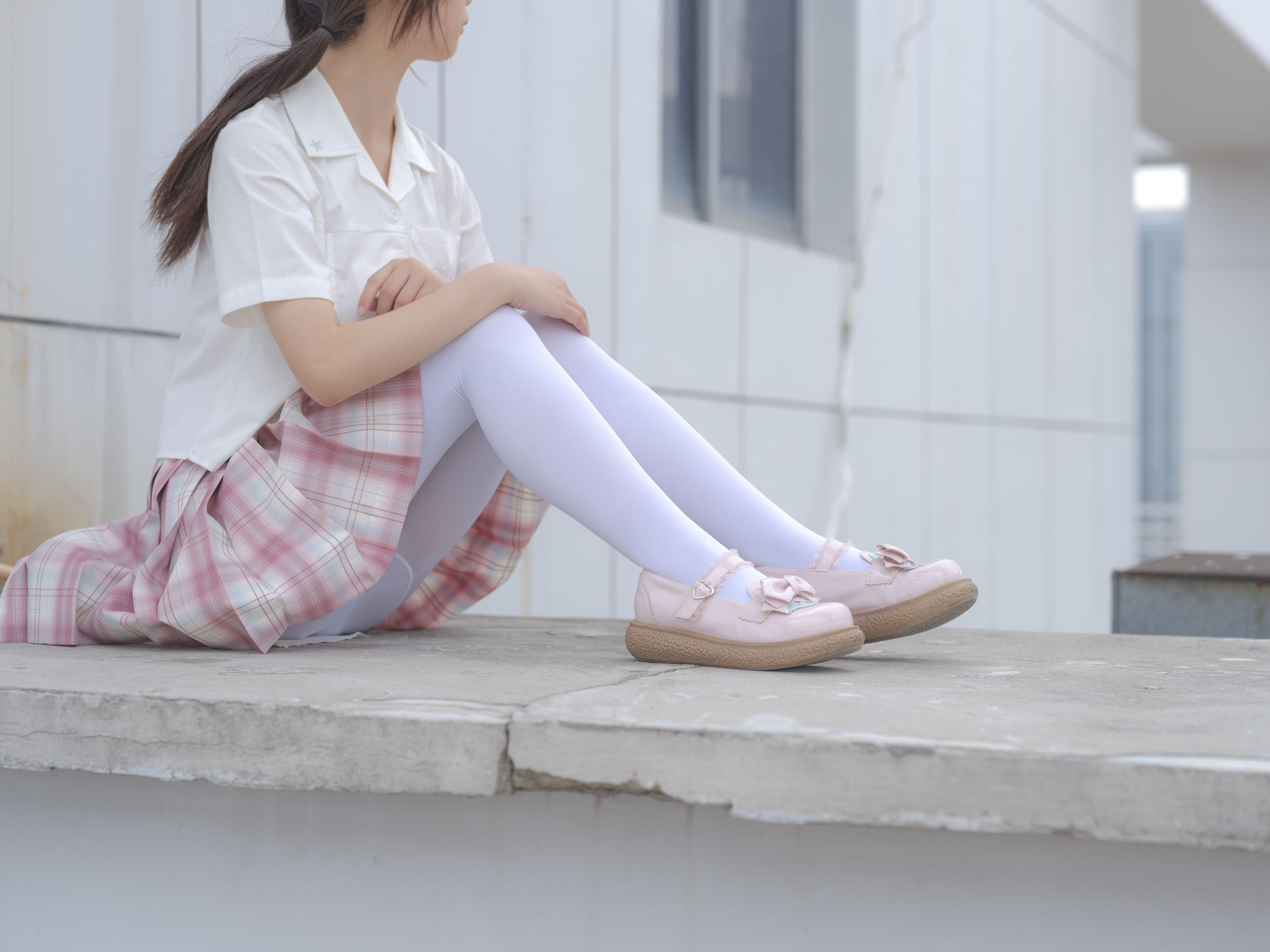 森萝财团写真 - 小圆 试拍 JKJK格子裙 80D 第9张图